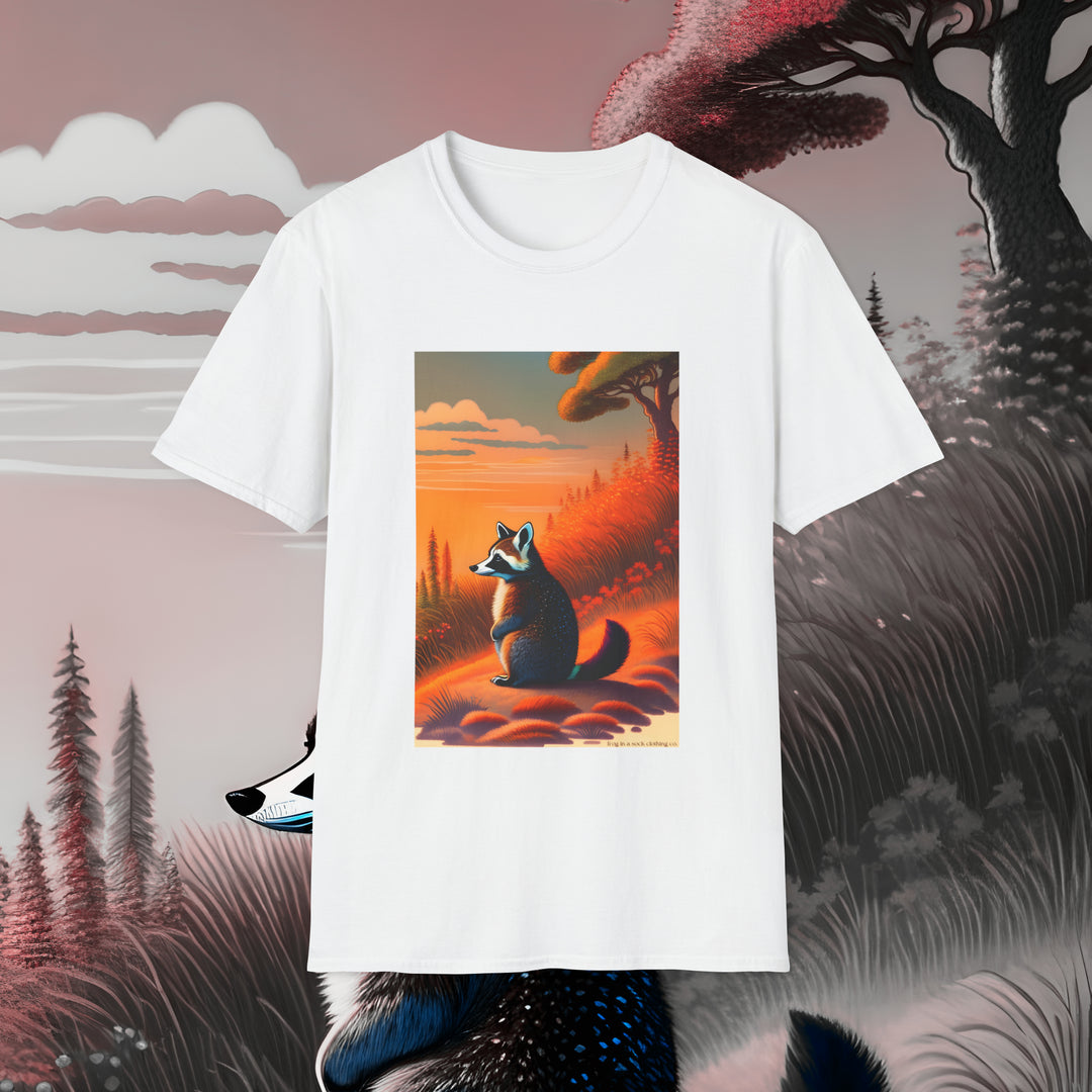 Sunset Raccoon T-Shirt