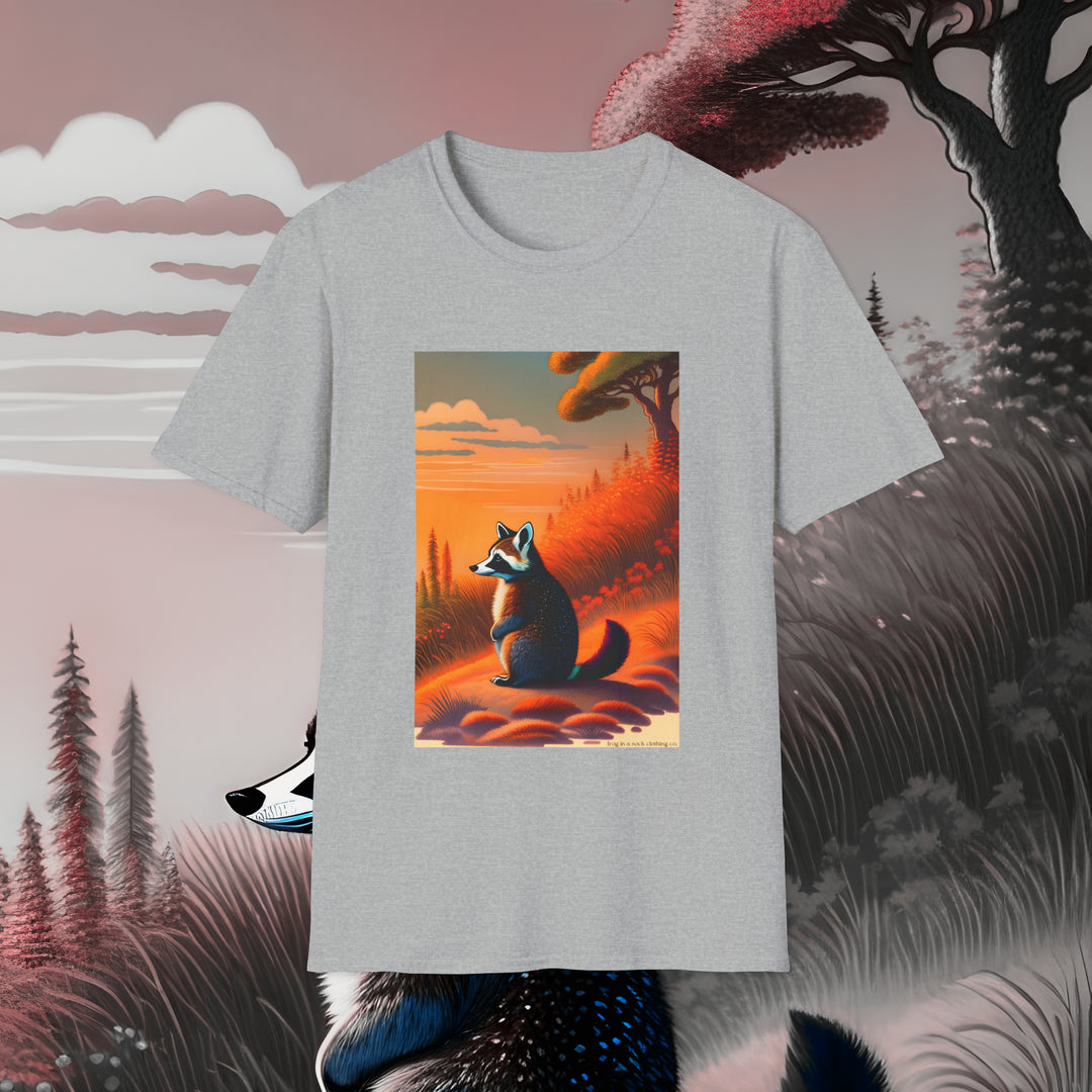 Sunset Raccoon T-Shirt