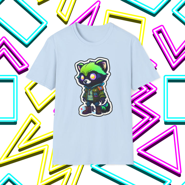 Zombie Raccoon Sticker T-Shirt