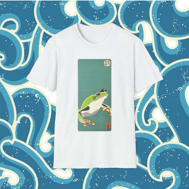 Lonely Frog Woodblock T-Shirt