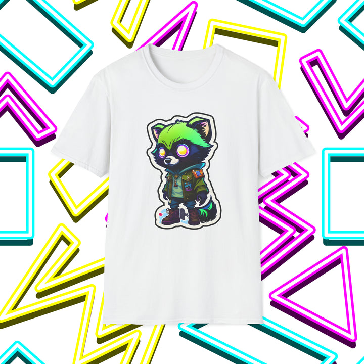 Zombie Raccoon Sticker T-Shirt