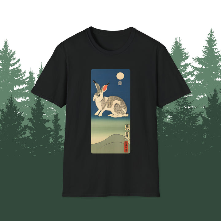 Moon Rabbit Woodblock T-Shirt