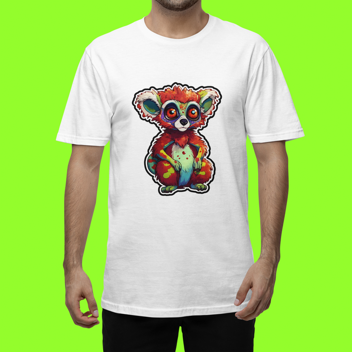 Zombie Lemur Sticker T-Shirt